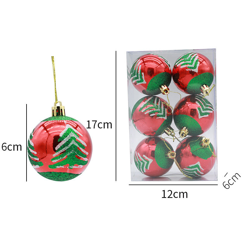 6cm Christmas Balls Arrangement