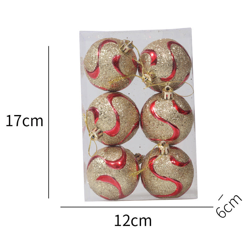 6cm Christmas Balls Arrangement