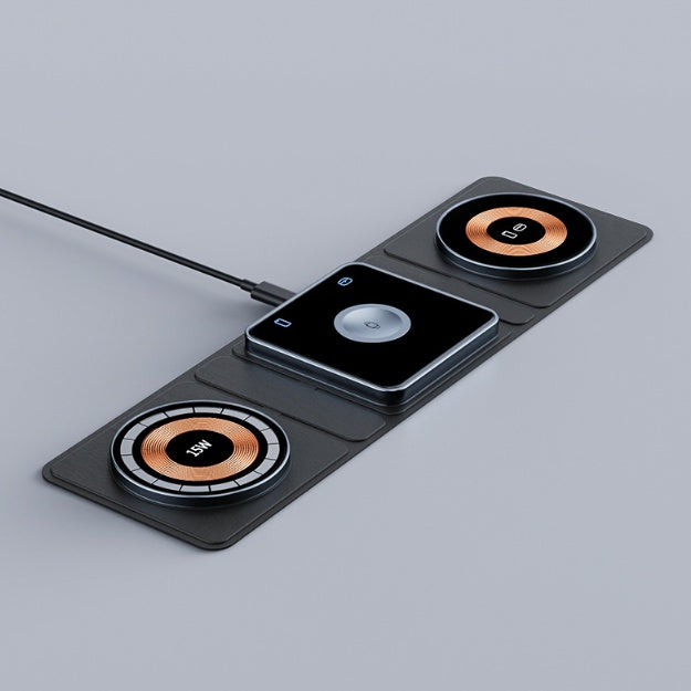 3-in-1 Magnetic Wireless Charger Station For iPhone, Airpods & Watch