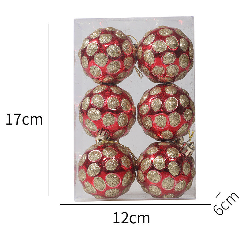 6cm Christmas Balls Arrangement