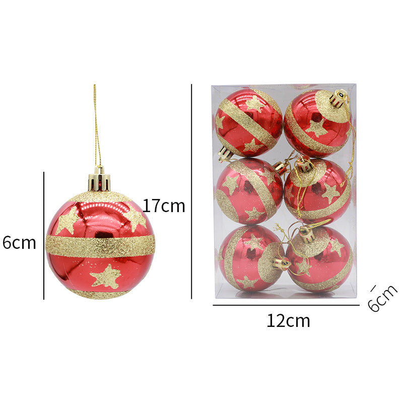 6cm Christmas Balls Arrangement
