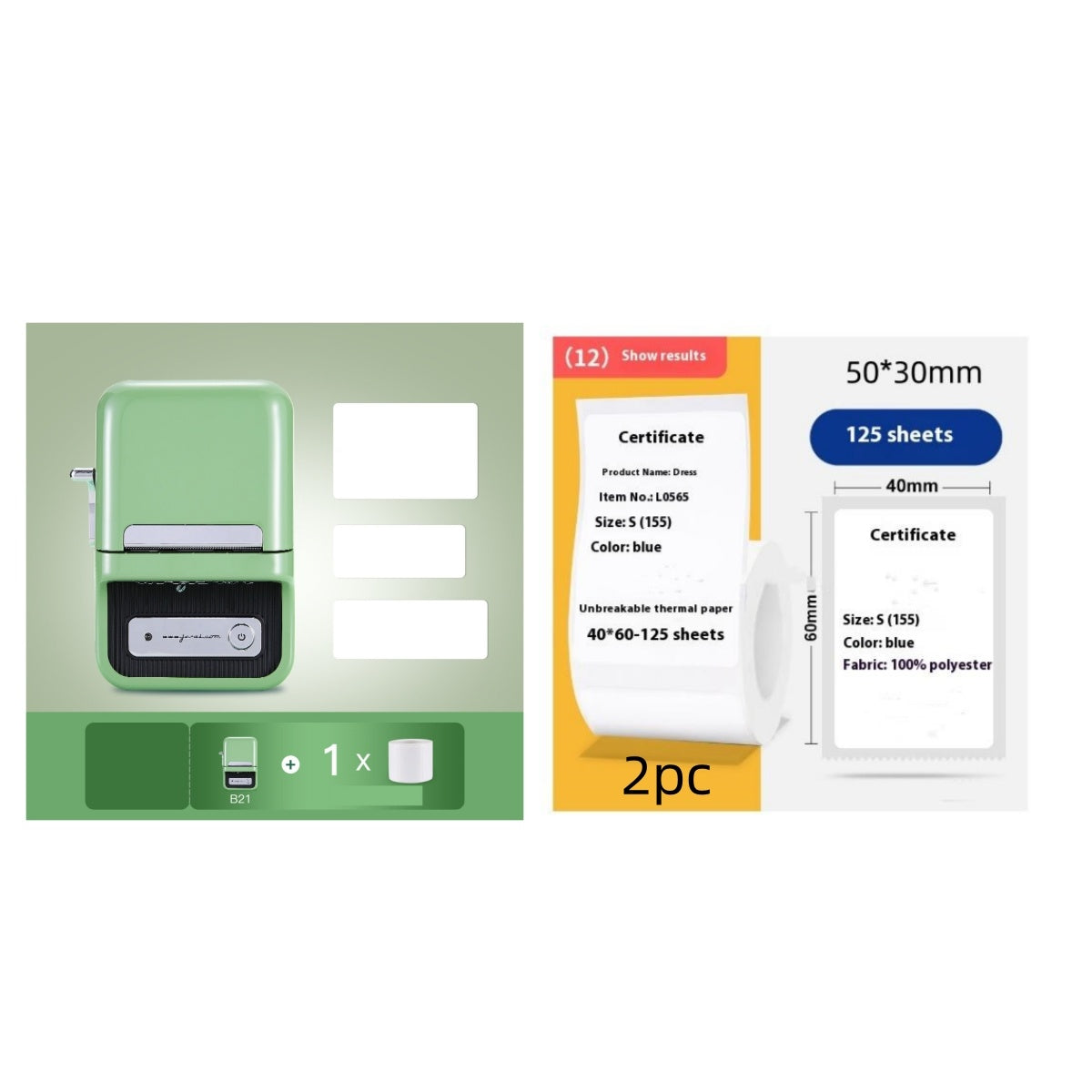 Pick Up Label Mini Printer